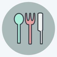 Icon Baby Crockery. suitable for Baby symbol. color mate style. simple design editable. design template vector. simple symbol illustration vector