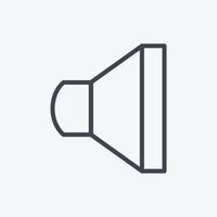 Icon Speaker 2. suitable for web interface symbol. line style. simple design editable. design template vector. simple symbol illustration vector