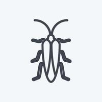 Icon Bug II. suitable for Animal symbol. line style. simple design editable. design template vector. simple symbol illustration vector