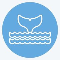 Icon Oceans. suitable for Community symbol. blue eyes style. simple design editable. design template vector. simple symbol illustration vector