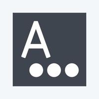 Icon Language and input. suitable for Mobile Apps symbol. glyph style. simple design editable. design template vector. simple symbol illustration vector