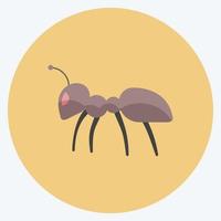 Icon Ant 2. suitable for Animal symbol. flat style. simple design editable. design template vector. simple symbol illustration vector