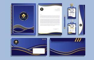 Stationary Kit Template vector