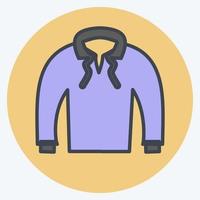 Icon Pull Over. suitable for men accessories symbol. color mate style. simple design editable. design template vector. simple symbol illustration
