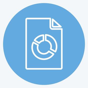 análisis de iconos. adecuado para su símbolo de servicios. estilo de ojos azules. diseño simple editable. vector de plantilla de diseño. ilustración de símbolo simple