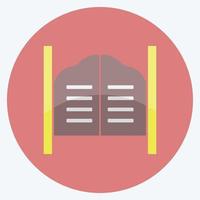 Icon Doors. suitable for Wild West symbol. flat style. simple design editable. design template vector. simple symbol illustration vector