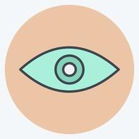 Icon Remove Red Eye. suitable for Photo Editing symbol. color mate style. simple design editable. design template vector. simple symbol illustration vector
