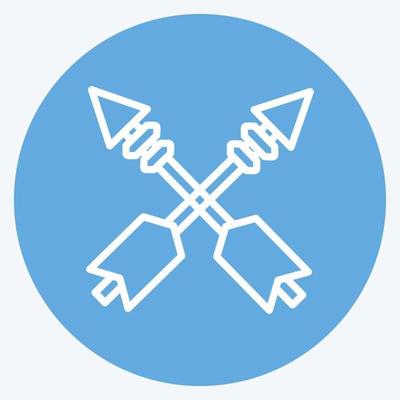 Icon Arrows. suitable for Wild West symbol. blue eyes style. simple design editable. design template vector. simple symbol illustration