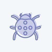 Icon Bug. suitable for Spring symbol. two tone style. simple design editable. design template vector. simple symbol illustration vector