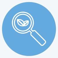 Icon Organic Search. suitable for IT Services symbol. blue eyes style. simple design editable. design template vector. simple symbol illustration vector