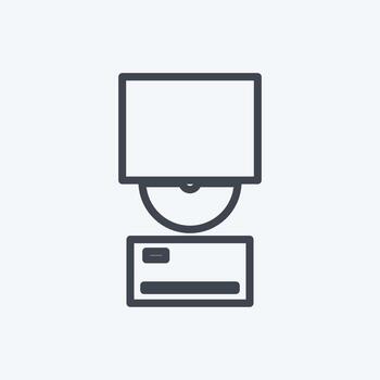 marca de icono. adecuado para símbolo web digital. estilo de línea diseño simple editable. vector de plantilla de diseño. ilustración de símbolo simple