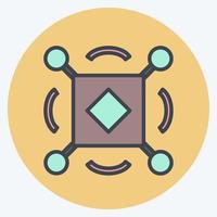Icon Sensors. suitable for data analytics symbol. color mate style. simple design editable. design template vector. simple symbol illustration vector