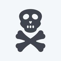 Icon Danger. suitable for disasters symbol. glyph style. simple design editable. design template vector. simple symbol illustration vector