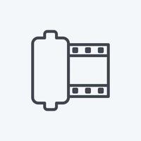 Icon Camera Roll. suitable for Photo Editing symbol. line style. simple design editable. design template vector. simple symbol illustration vector