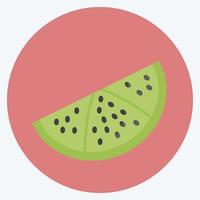 línea de icono adecuado para el símbolo de frutas y verduras. estilo plano diseño simple editable. vector de plantilla de diseño. ilustración de símbolo simple