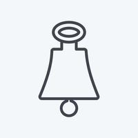 Icon Bell. suitable for Sea symbol. line style. simple design editable. design template vector. simple symbol illustration vector