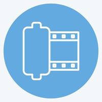 Icon Camera Roll. suitable for Photo Editing symbol. blue eyes style. simple design editable. design template vector. simple symbol illustration vector