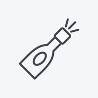 Icon Champagne Bottle. suitable for Drink symbol. line style. simple design editable. design template vector. simple symbol illustration vector