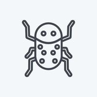 Icon Insect Infestation. suitable for disasters symbol. line style. simple design editable. design template vector. simple symbol illustration vector