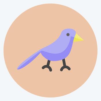 Icon Sparrow. suitable for Spring symbol. flat style. simple design editable. design template vector. simple symbol illustration vector