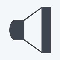 Icon Speaker 2. suitable for web interface symbol. glyph style. simple design editable. design template vector. simple symbol illustration vector