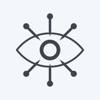Icon Data Visualization. suitable for data analytics symbol. glyph style. simple design editable. design template vector. simple symbol illustration vector
