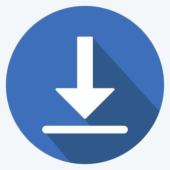 Icon Get App. suitable for Infographics symbol. long shadow style. simple design editable. design template vector. simple symbol illustration vector