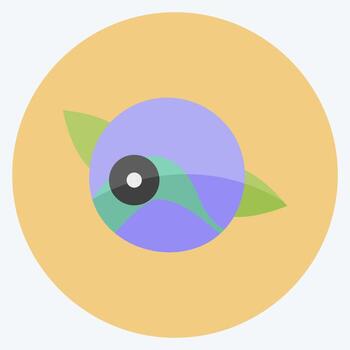 icono de arándano. adecuado para el símbolo de frutas y verduras. estilo plano diseño simple editable. vector de plantilla de diseño. ilustración de símbolo simple