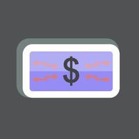 Sticker Digital Currency. suitable for digital web symbol. simple design editable. design template vector. simple symbol illustration vector