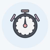 Icon Stopwatch. suitable for Web Interface symbol. color mate style. simple design editable. design template vector. simple symbol illustration vector