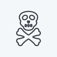 Icon Danger. suitable for disasters symbol. line style. simple design editable. design template vector. simple symbol illustration vector