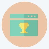 Icon Web Award. suitable for IT Services symbol. flat style. simple design editable. design template vector. simple symbol illustration vector
