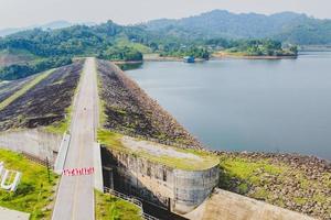 Reservoirs in Ranong Province Thailand's quaint beauty is a tourist attraction. Thailand tourism concept and water resource management photo