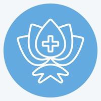 icono de salud comunitaria. adecuado para el símbolo de la comunidad. estilo de ojos azules. diseño simple editable. vector de plantilla de diseño. ilustración de símbolo simple
