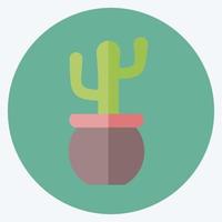 planta de icono. adecuado para el símbolo del hogar. estilo plano diseño simple editable. vector de plantilla de diseño. ilustración de símbolo simple