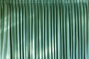 Front view of Green curtain photo