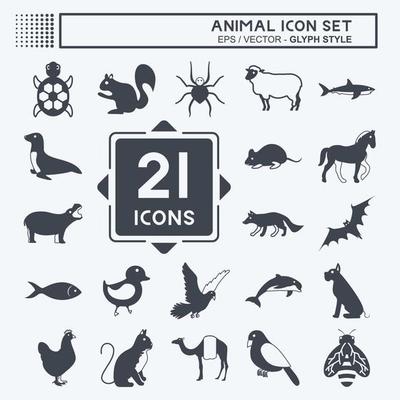 Animal Icon Set. suitable for animal symbol. glyph style. simple design editable. design template vector. simple symbol illustration 7484896 Vector Art at Vecteezy Animal Icon Set. suitable for animal symbol. glyph style. simple design editable. design template vector. simple symbol illustration 7484896 Vector Art at Vecteezy