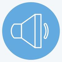 Icon Speaker 1. suitable for web interface symbol. blue eyes style. simple design editable. design template vector. simple symbol illustration vector