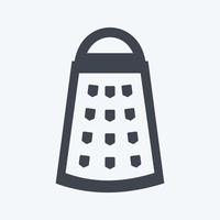 Icon Grater. suitable for Home symbol. glyph style. simple design editable. design template vector. simple symbol illustration vector