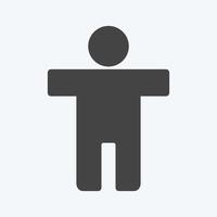Icon Accessibility. suitable for Infographics symbol. glyph style. simple design editable. design template vector. simple symbol illustration vector