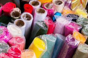 materials for needlework in rolls