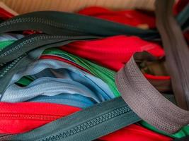 colored zipper closure