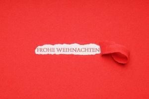 Frohe Weihnachten is German for merry christmas photo