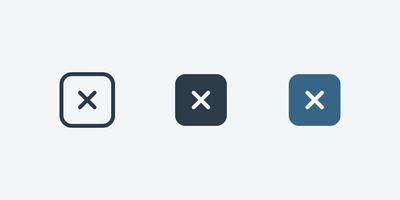 Cross vector icon isolated for web and app design interfaces