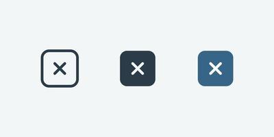 Cross vector icon isolated for web and app design interfaces