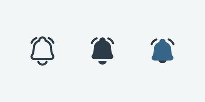 Ring bell vector icon isolated for web and app design interfaces