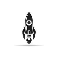 rocket icon illustration vector