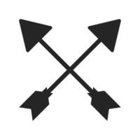 crossed arrows symbol vector