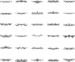 Elements decoration divider collection vector