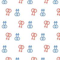 Pattern with lgbt.  hand-drawn pattern with gender icons. Vector illustration.